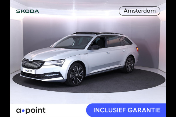 Škoda Superb Combi 1.4 TSI iV Sportline Business 218 pk | Verlengde garantie | Navigatie | Panoramadak | Parkeersensoren | Achteruitrijcamera | Stoelverwarming v/a |