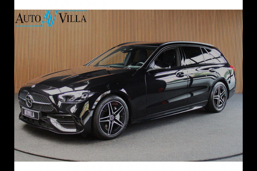 Mercedes-Benz C-Klasse Estate 180 AMG Line Navi Leer Camera Nightpack PTS Ambient Elekt. achterklep Trekhaak elektr. PTS LM velgen BTW auto!