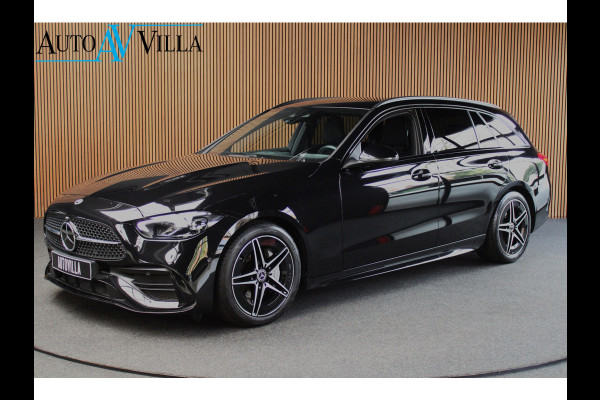 Mercedes-Benz C-Klasse Estate 180 AMG Line Navi Leer Camera Nightpack PTS Ambient Elekt. achterklep Trekhaak elektr. PTS LM velgen BTW auto!