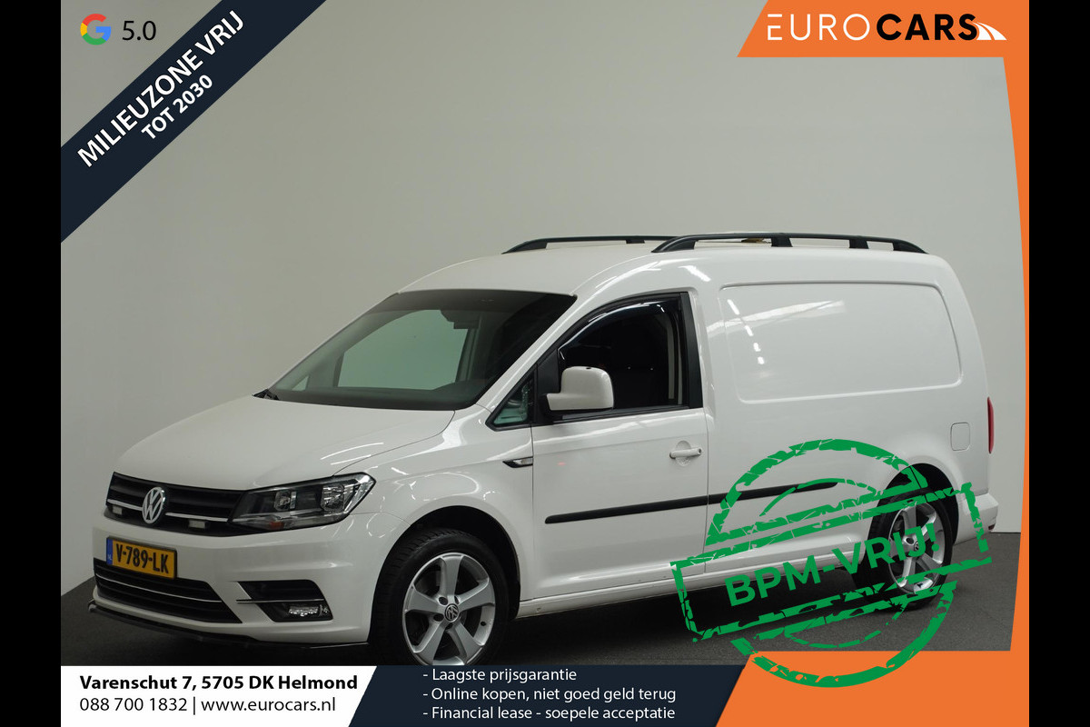 Volkswagen Caddy 150pk Automaat L2H1 Maxi Euro6 Parkeersensoren achter Cruise Control Airco 17"velgen Achterklep APK tot 04-2026