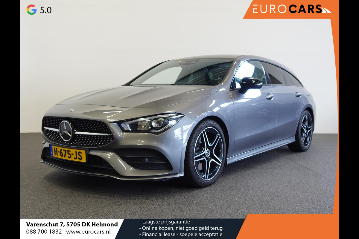 Mercedes-Benz CLA-Klasse Shooting Brake 200 Aut. DCT AMG Line Night Pakket Plus Pakket Ambiente Verlichting Leder Alcantara Trekhaak Full LED Navigatie PDC VA + Camera