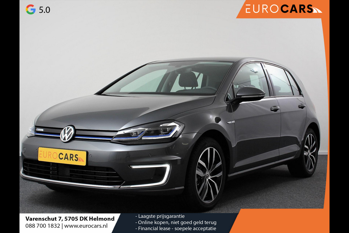 Volkswagen e-Golf | Navigatie | Climate control | Virtual cockpit | Parkeersensoren V+A | DAB+ | Adaptive Cruise Control | 17"Lichtmetalen velgen