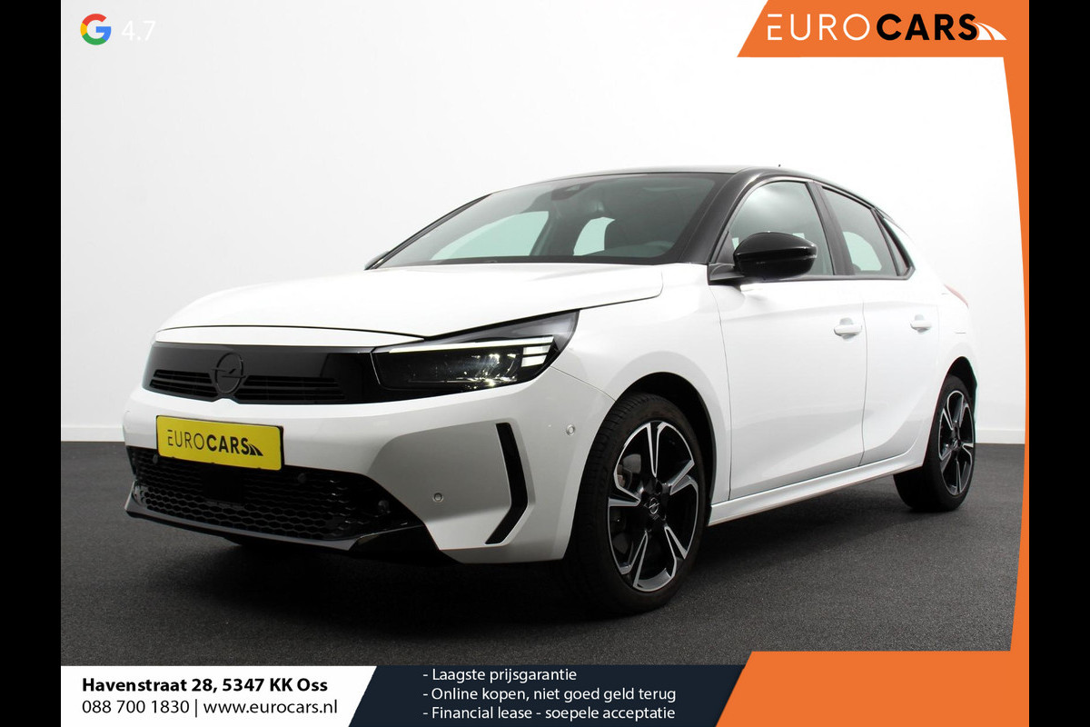 Opel Corsa 1.2 GS Panorama dak Digitale Cockpit Climate Control Dab Camera Parkeersensoren Cruise control LED Verwarmde voorstoelen Stuurwiel verwarmd Navigatie Climate control Apple carplay/ Android Auto Parkeer sensoren voor en achter Opel Corsa 1.2 GS Panorama dak Digitale Cockpit Climate Control Dab Camera Parkeersensoren Cruise control LED Verwarmde voorstoelen Stuurwiel verwarmd Navigatie Climate control Apple carplay/ Android Auto Parkeer sensoren voor en achter