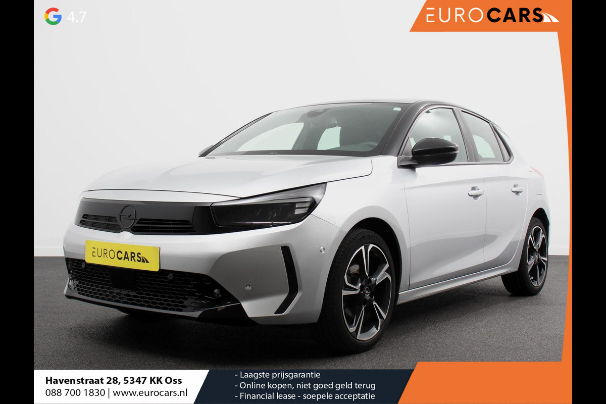 Opel Corsa 1.2 GS 100pk Panorama dak Climate Control Achteruitrij Camera Parkeersensoren Cruise control LED Verwarmde voorstoelen Stuurwiel verwarmd Apple carplay/ Android Auto