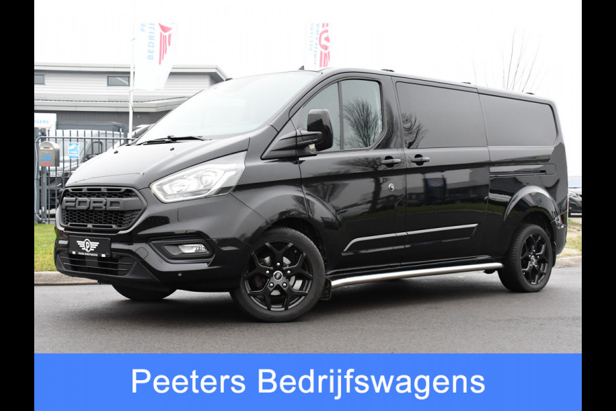 Ford Transit Custom 300 2.0 TDCI L2H1 DC Black Edition Camera, Adaptieve Cruise, 170Pk, Carplay, Automaat, Leder, Multimedia, Sensoren, 2 x Schuifdeur, UNIEK!