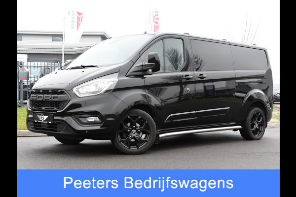 Ford Transit Custom 300 2.0 TDCI L2H1 DC Black Edition Camera, Adaptieve Cruise, 170Pk, Carplay, Automaat, Leder, Multimedia, Sensoren, 2 x Schuifdeur, UNIEK!