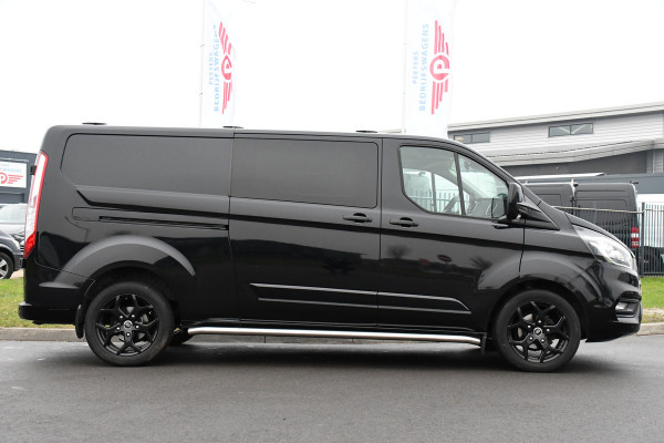 Ford Transit Custom 300 2.0 TDCI L2H1 DC Black Edition Camera, Adaptieve Cruise, 170Pk, Carplay, Automaat, Leder, Multimedia, Sensoren, 2 x Schuifdeur, UNIEK!