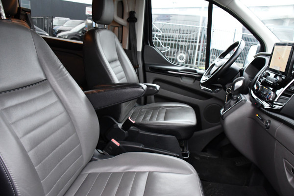 Ford Transit Custom 300 2.0 TDCI L2H1 DC Black Edition Camera, Adaptieve Cruise, 170Pk, Carplay, Automaat, Leder, Multimedia, Sensoren, 2 x Schuifdeur, UNIEK!