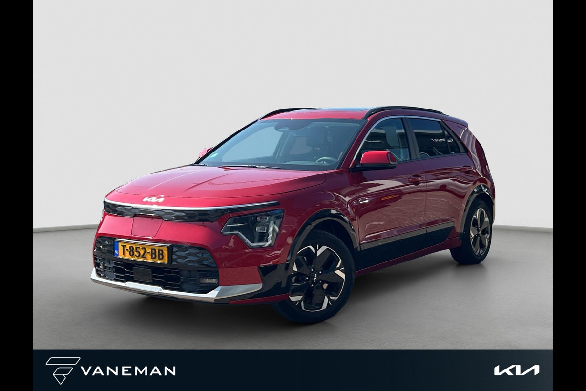 Kia Niro EV DynamicPlusLine 64.8 kWh Gratis Laadpaal | HUD | Cruise | Camera | Open Dak | Stoel & Stuurverwarming | Key-Less | H-Leder |