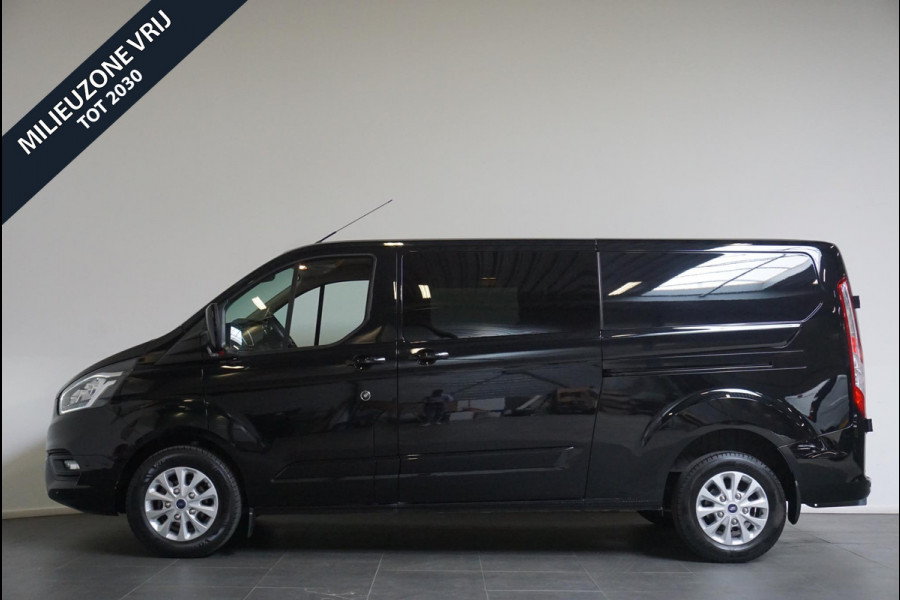 Ford Transit Custom 300 2.0 TDCI 130 pk Automaat Dubbele Cabine LIMITED! L2 | Navigatie | Airco | Bluetooth | 5-Zits | Trekhaak | DAB+