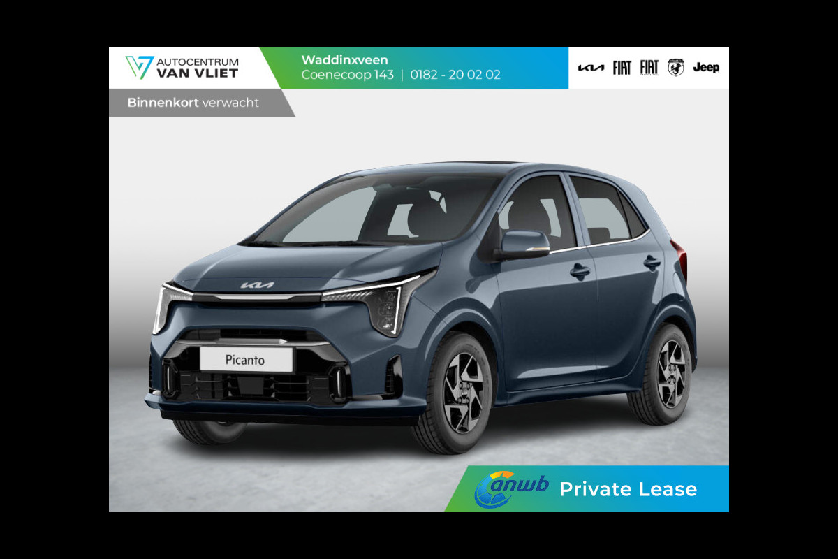 Kia Picanto 1.0 DPI DynamicPlusLine ANWB Private Lease v.a. € 259,- | Automaat | MY25 | Kia Picanto 1.0 DPI DynamicPlusLine ANWB Private Lease v.a. € 259,- | Automaat | MY25 |