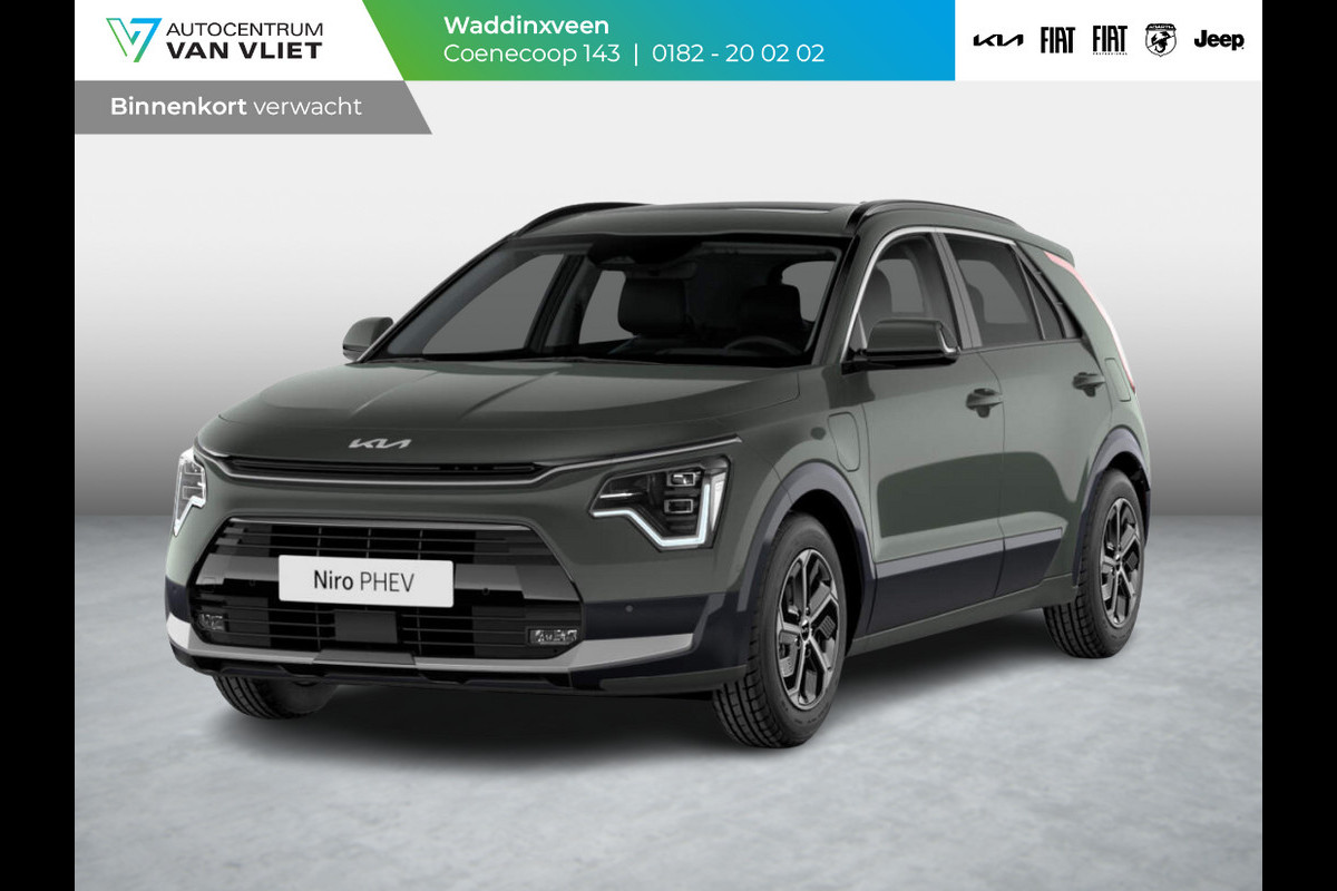 Kia Niro 1.6 GDi PHEV DynamicPlusLine | Levering augustus | Schuif-/kanteldak | Stoel-/stuurverwarming | LED | Head-up display | Navi | Clima | Camera Kia Niro 1.6 GDi PHEV DynamicPlusLine | Levering augustus | Schuif-/kanteldak | Stoel-/stuurverwarming | LED | Head-up display | Navi | Clima | Camera