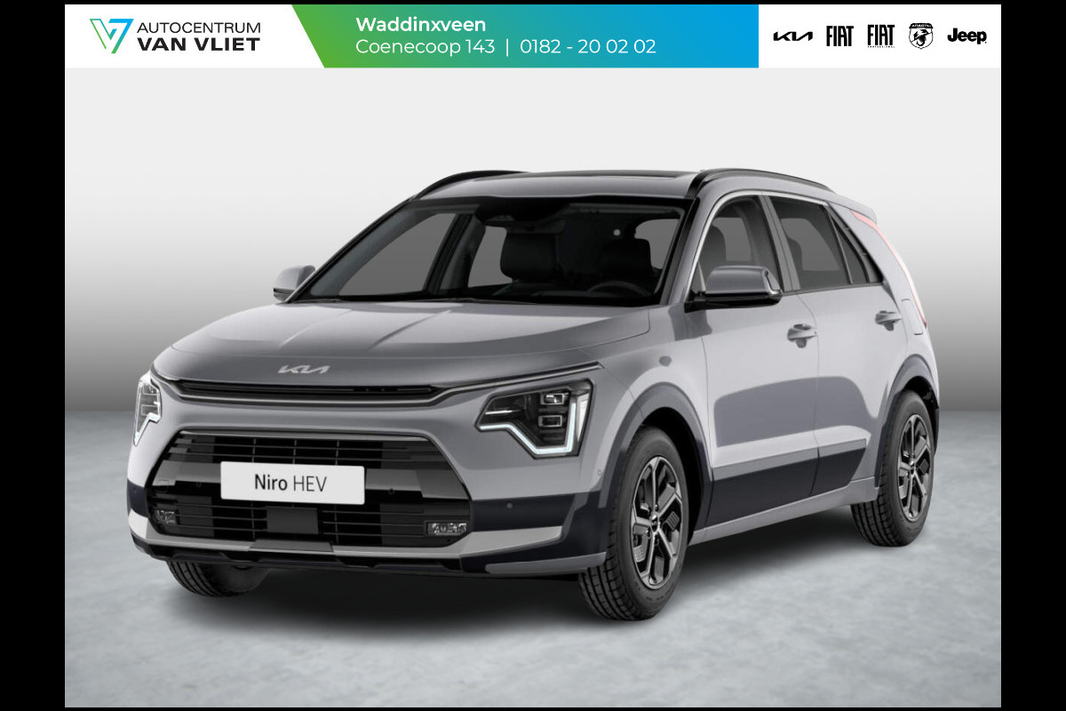 Kia Niro 1.6 GDi Hybrid DynamicLine | ANWB Private Lease v.a. € 469,- | Snelle Levering | Clima | Camera | Apple Carplay | Navi | Adapt. Cruise Kia Niro 1.6 GDi Hybrid DynamicLine | ANWB Private Lease v.a. € 469,- | Snelle Levering | Clima | Camera | Apple Carplay | Navi | Adapt. Cruise