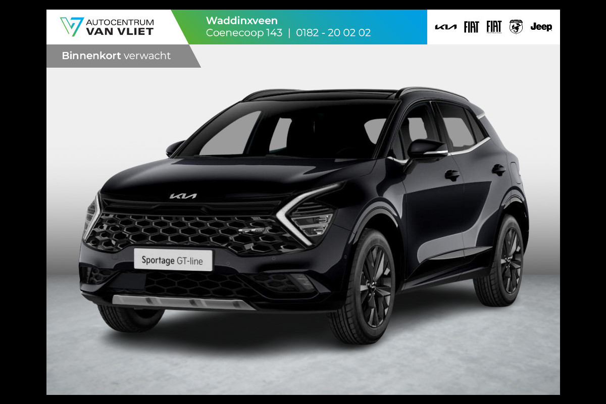 Kia Sportage 1.6 T-GDi Hybrid GT-Line | Levering Juni | Clima | Stoel-/stuurverwarming | Schuif-/kanteldak | Carplay | Navi | Adapt. Cruise | 18''