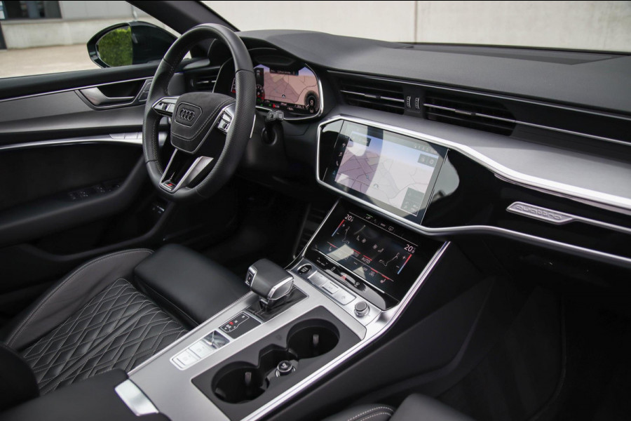 Audi A6 Avant 55 TFSI e Quattro Competition S line Edition 367pk Automaat|Kuipstoelen|Panoramadak|Virtual Cockpit|LED Matrix|Black