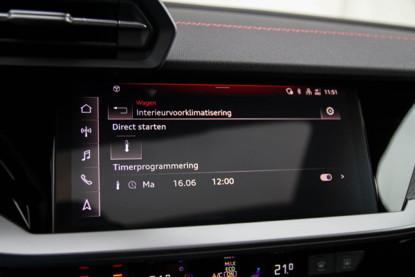 Audi A3 Sportback 45 TFSI e PHEV S Edition S-line 245pk S-Tronic! Panoramadak|Virtual Cockpit|Kuipstoelen elektrisch|Matrix|Black