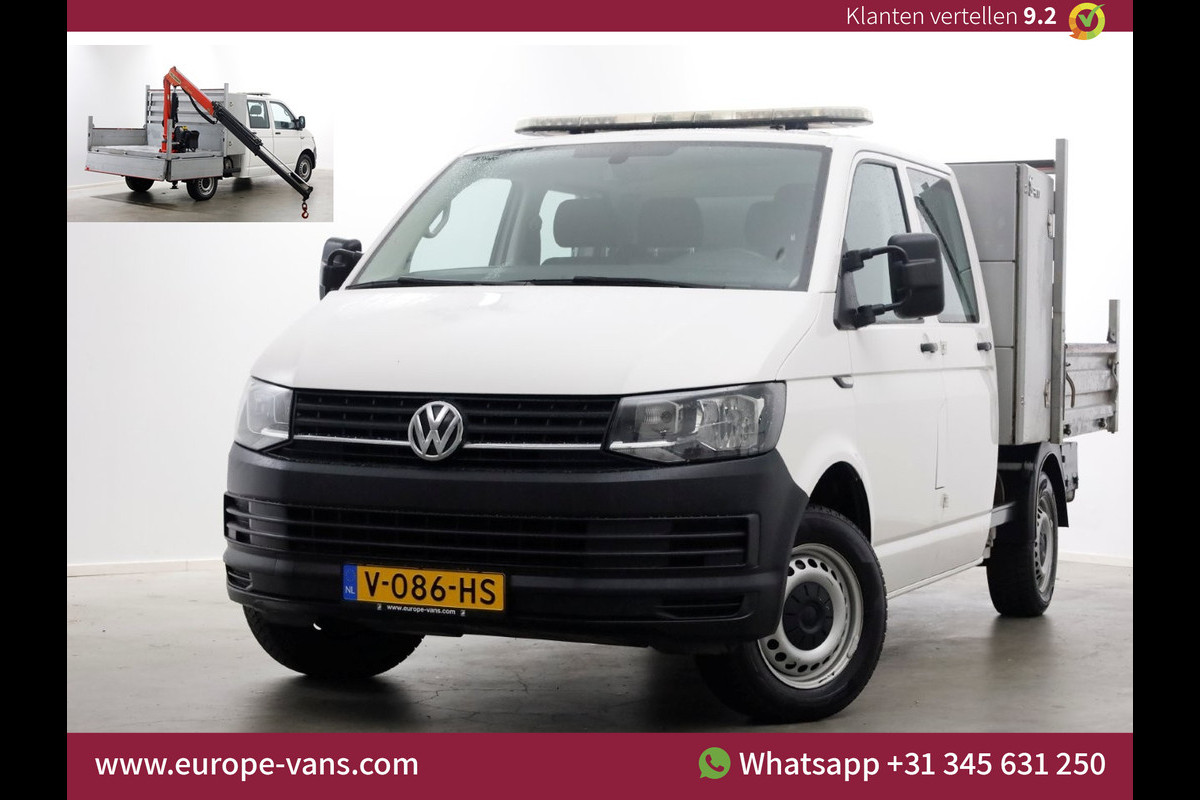 Volkswagen Transporter T6 2.0 TDI 150pk Lang D.C. Open laadbak met Palfinger laadkraan 08-2017 Volkswagen Transporter T6 2.0 TDI 150pk Lang D.C. Open laadbak met Palfinger laadkraan 08-2017