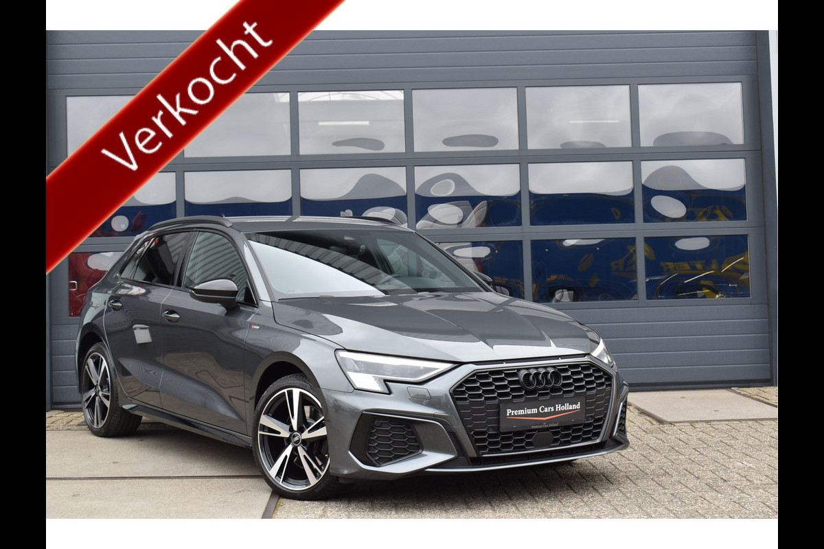 Audi A3 Sportback 40 TFSI e S-Line Black Ed Navi B&O Leder Camera ACC Trekhaak 18 Inch