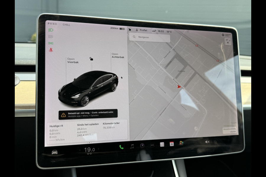 Tesla Model 3 Long Range AWD 75 kWh 1e Eigenaar,Autopilot,Panodak,BTW Auto,Leder,360 Camera,NL Auto,N.A.P,Nieuwe APK bij Aflevering