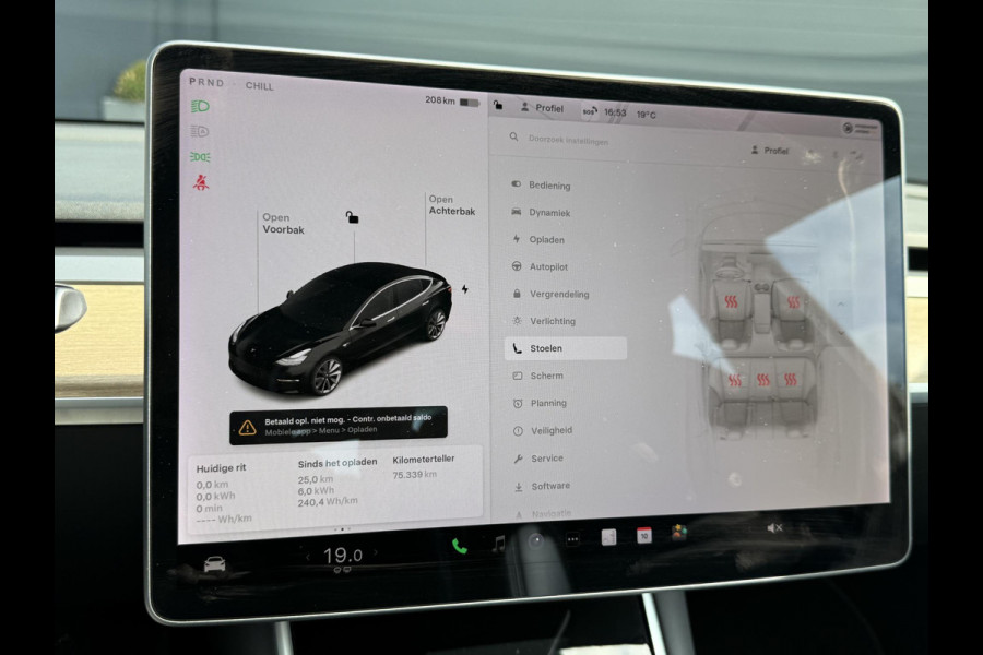 Tesla Model 3 Long Range AWD 75 kWh 1e Eigenaar,Autopilot,Panodak,BTW Auto,Leder,360 Camera,NL Auto,N.A.P,Nieuwe APK bij Aflevering
