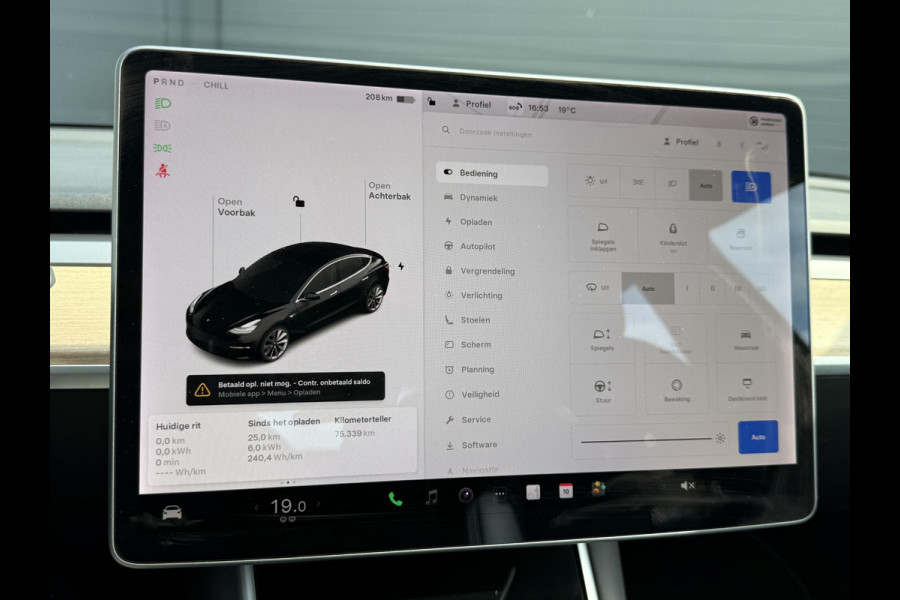Tesla Model 3 Long Range AWD 75 kWh 1e Eigenaar,Autopilot,Panodak,BTW Auto,Leder,360 Camera,NL Auto,N.A.P,Nieuwe APK bij Aflevering