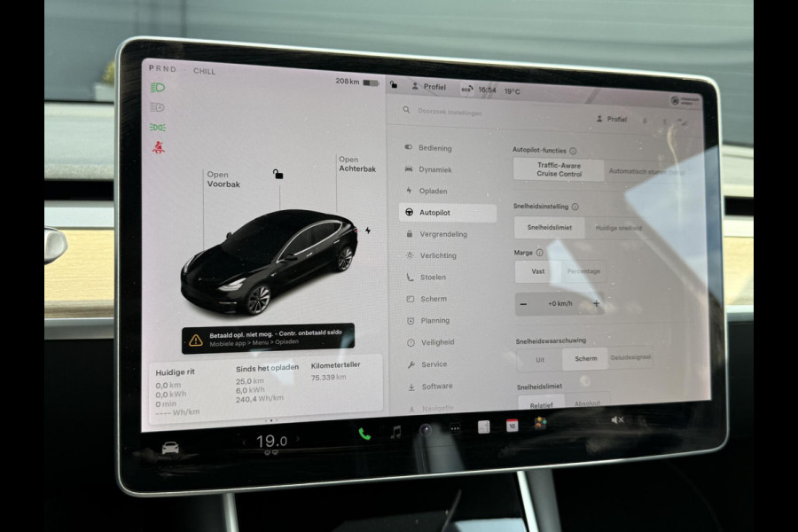 Tesla Model 3 Long Range AWD 75 kWh 1e Eigenaar,Autopilot,Panodak,BTW Auto,Leder,360 Camera,NL Auto,N.A.P,Nieuwe APK bij Aflevering