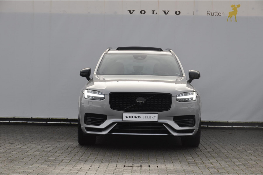 Volvo XC90 T8 455PK Automaat Recharge AWD Ultimate Dark HEICO / Luchtvering / Panoramisch schuif en kantel dak / Head-Up Display / Google Services / Adaptieve Cruise Control / Harman Kardon Audio/