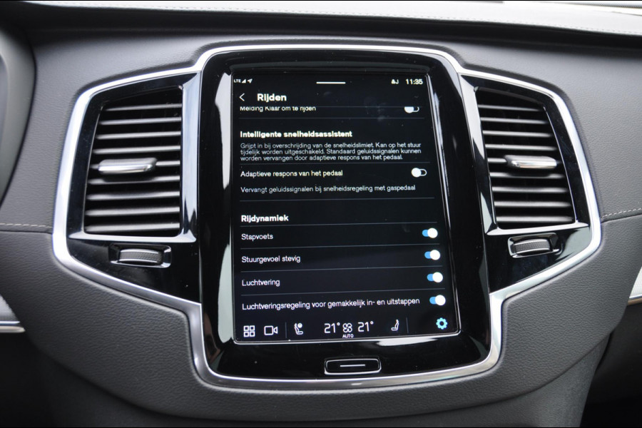 Volvo XC90 T8 455PK Automaat Recharge AWD Ultimate Dark HEICO / Luchtvering / Panoramisch schuif en kantel dak / Head-Up Display / Google Services / Adaptieve Cruise Control / Harman Kardon Audio/