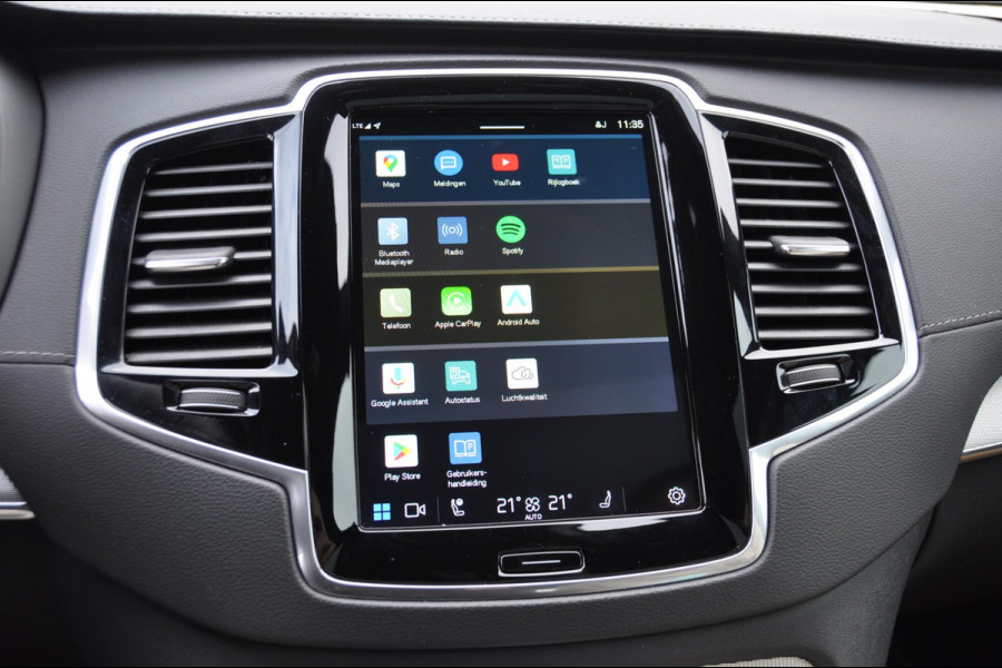 Volvo XC90 T8 455PK Automaat Recharge AWD Ultimate Dark HEICO / Luchtvering / Panoramisch schuif en kantel dak / Head-Up Display / Google Services / Adaptieve Cruise Control / Harman Kardon Audio/