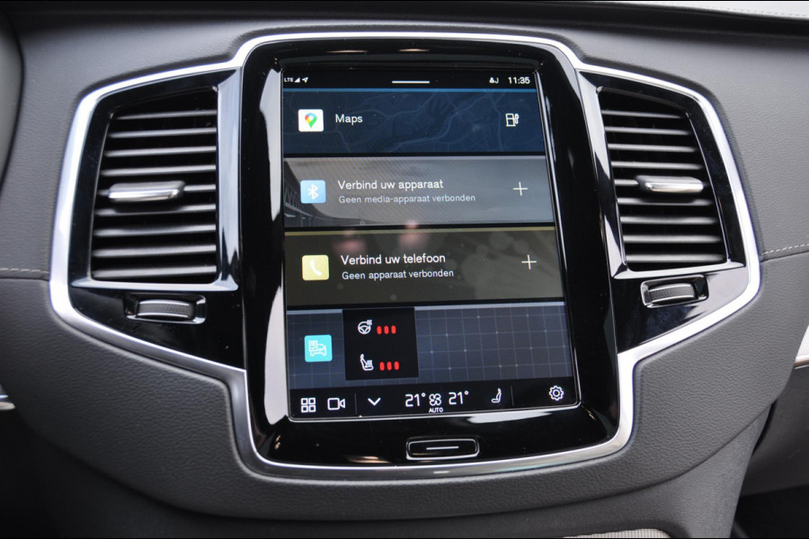 Volvo XC90 T8 455PK Automaat Recharge AWD Ultimate Dark HEICO / Luchtvering / Panoramisch schuif en kantel dak / Head-Up Display / Google Services / Adaptieve Cruise Control / Harman Kardon Audio/