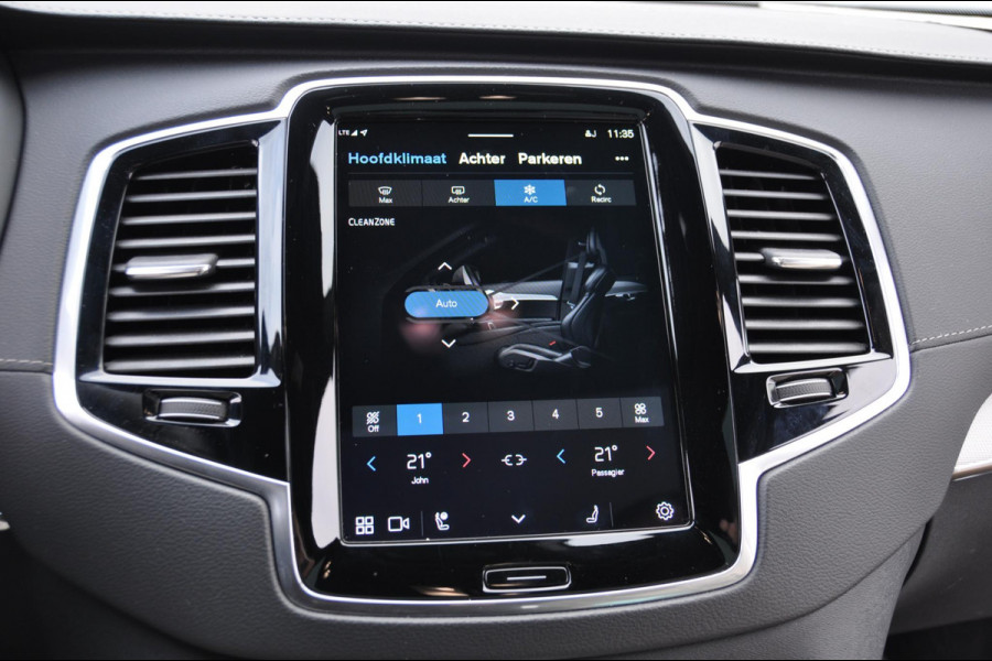 Volvo XC90 T8 455PK Automaat Recharge AWD Ultimate Dark HEICO / Luchtvering / Panoramisch schuif en kantel dak / Head-Up Display / Google Services / Adaptieve Cruise Control / Harman Kardon Audio/