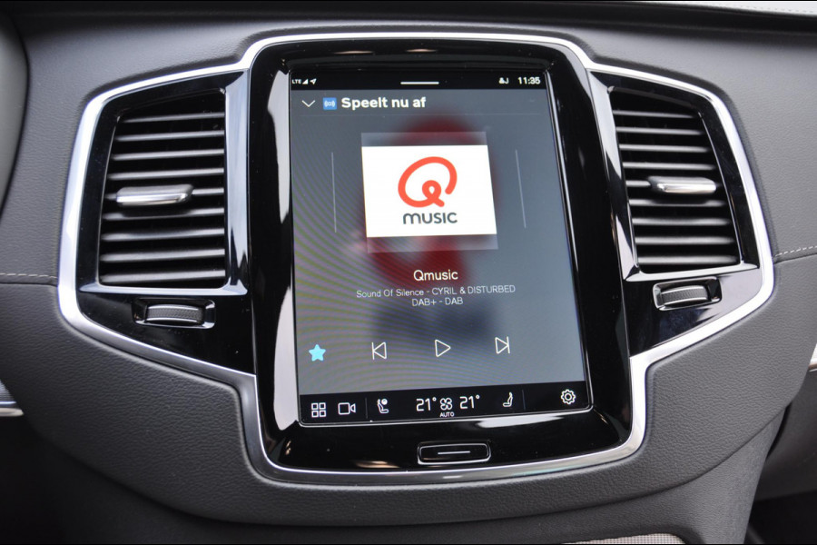 Volvo XC90 T8 455PK Automaat Recharge AWD Ultimate Dark HEICO / Luchtvering / Panoramisch schuif en kantel dak / Head-Up Display / Google Services / Adaptieve Cruise Control / Harman Kardon Audio/