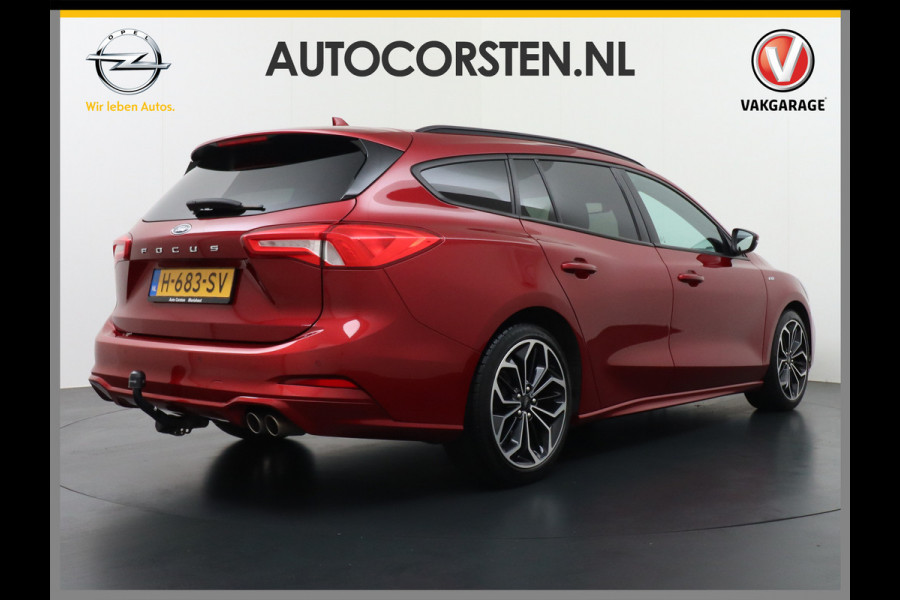 Ford FOCUS Wagon 1.0T 126PK ST Line 18" Navi Apple Carplay Android Auto Ecc Trekhaak Design Pack 2 Stuur+Stoel+Voorruit Verwarming Cruise Control EcoBoost Winter Pack Keyless Led Comfort Pack Lmv  Privacy Glas Licht-Regensensor Wifi Bluetooth Rijstrooksensor 1e Eigenaar 1.383KG