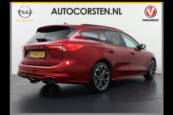 Ford FOCUS Wagon 1.0T 126PK ST Line 18" Navi Apple Carplay Android Auto Ecc Trekhaak Design Pack 2 Stuur+Stoel+Voorruit Verwarming Cruise Control EcoBoost Winter Pack Keyless Led Comfort Pack Lmv  Privacy Glas Licht-Regensensor Wifi Bluetooth Rijstrooksensor 1e Eigenaar 1.383KG