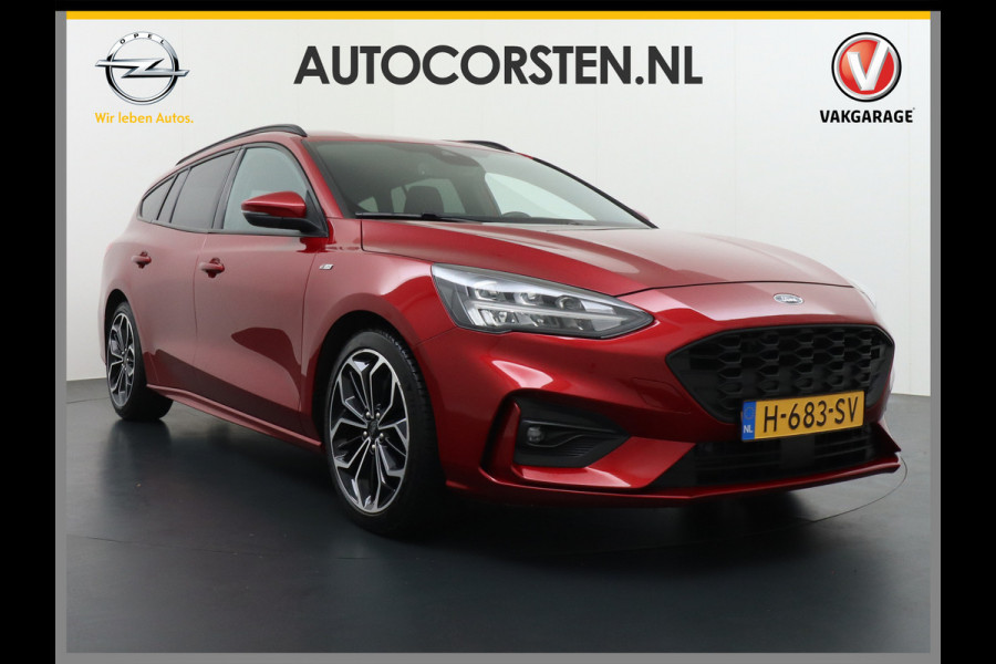 Ford FOCUS Wagon 1.0T 126PK ST Line 18" Navi Apple Carplay Android Auto Ecc Trekhaak Design Pack 2 Stuur+Stoel+Voorruit Verwarming Cruise Control EcoBoost Winter Pack Keyless Led Comfort Pack Lmv  Privacy Glas Licht-Regensensor Wifi Bluetooth Rijstrooksensor 1e Eigenaar 1.383KG