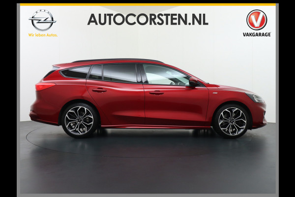Ford FOCUS Wagon 1.0T 126PK ST Line 18" Navi Apple Carplay Android Auto Ecc Trekhaak Design Pack 2 Stuur+Stoel+Voorruit Verwarming Cruise Control EcoBoost Winter Pack Keyless Led Comfort Pack Lmv  Privacy Glas Licht-Regensensor Wifi Bluetooth Rijstrooksensor 1e Eigenaar 1.383KG