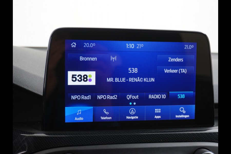 Ford FOCUS Wagon 1.0T 126PK ST Line 18" Navi Apple Carplay Android Auto Ecc Trekhaak Design Pack 2 Stuur+Stoel+Voorruit Verwarming Cruise Control EcoBoost Winter Pack Keyless Led Comfort Pack Lmv  Privacy Glas Licht-Regensensor Wifi Bluetooth Rijstrooksensor 1e Eigenaar 1.383KG
