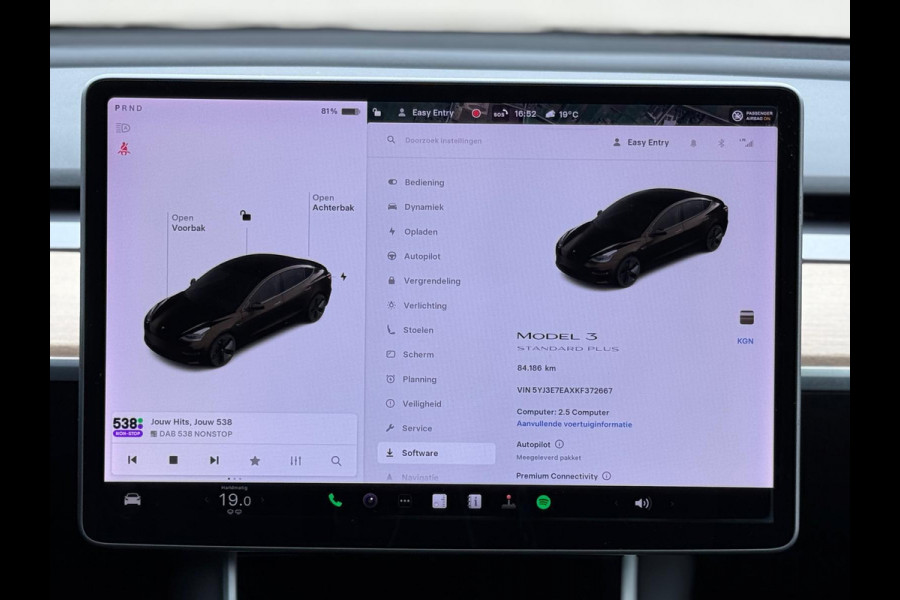 Tesla Model 3 Standard RWD Plus 60 kWh, panoramadak, leder, achteruitrijcamera, Nederlandse auto met nationale auto pas