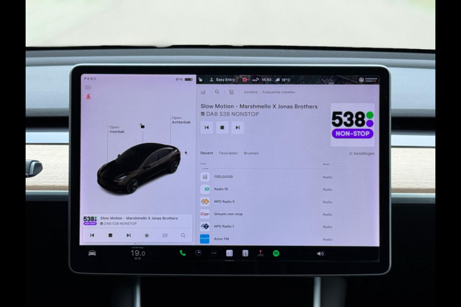 Tesla Model 3 Standard RWD Plus 60 kWh, panoramadak, leder, achteruitrijcamera, Nederlandse auto met nationale auto pas