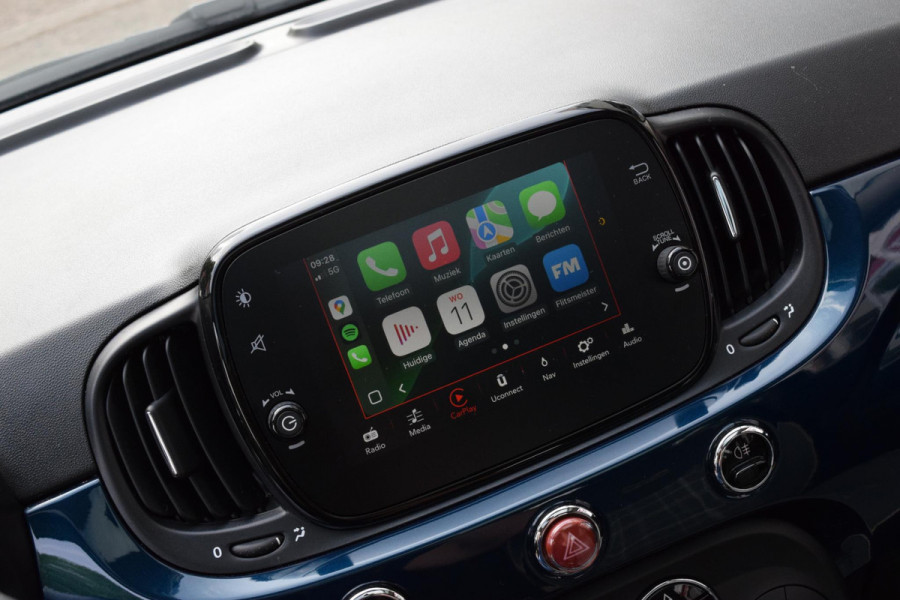 Fiat 500 80pk Lounge|Nav|Carplay|Clima|Cruise|PDC|Pano