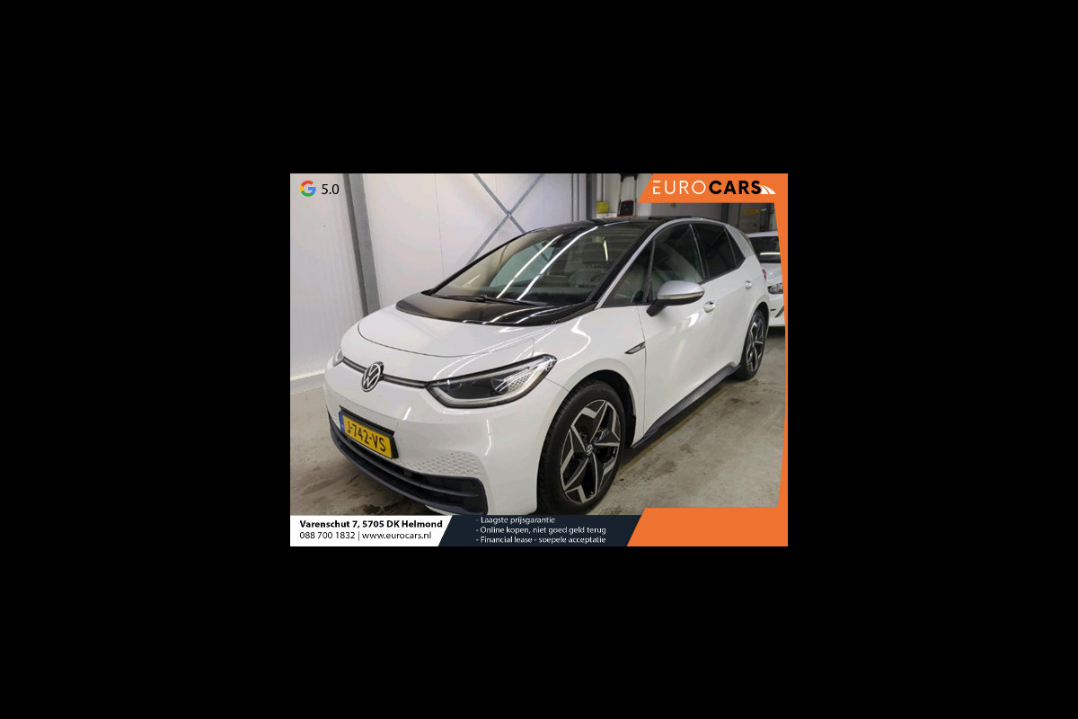 Volkswagen ID.3 First Plus 58 kWh Climate control Navigatie Cruise control Parkeersensoren voor + achter LED Voorstoelen verwarmd Apple Carplay/ Android Auto Volkswagen ID.3 First Plus 58 kWh Climate control Navigatie Cruise control Parkeersensoren voor + achter LED Voorstoelen verwarmd Apple Carplay/ Android Auto