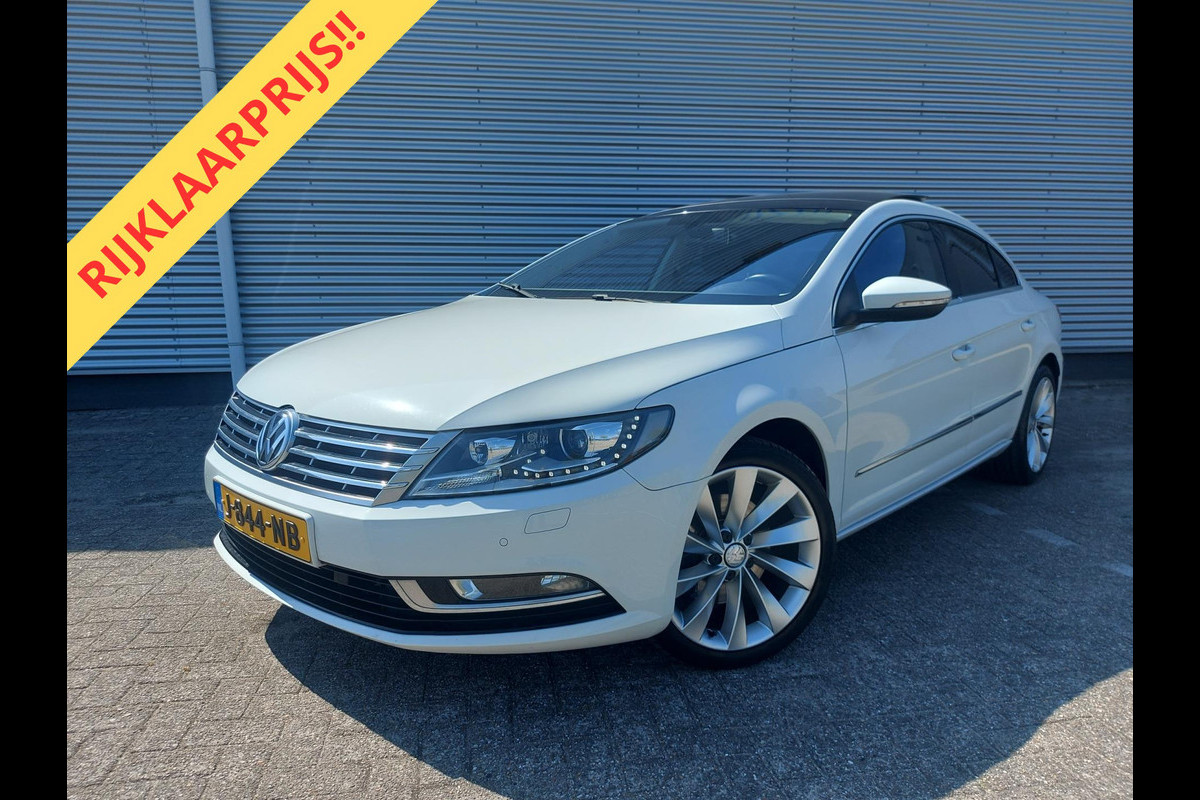 Volkswagen CC 2.0 TDI 184PK Bl.Mot. Automaat,airco,cruise,zonnedak,navigatie,stoelverwarming,parkeersensoren,