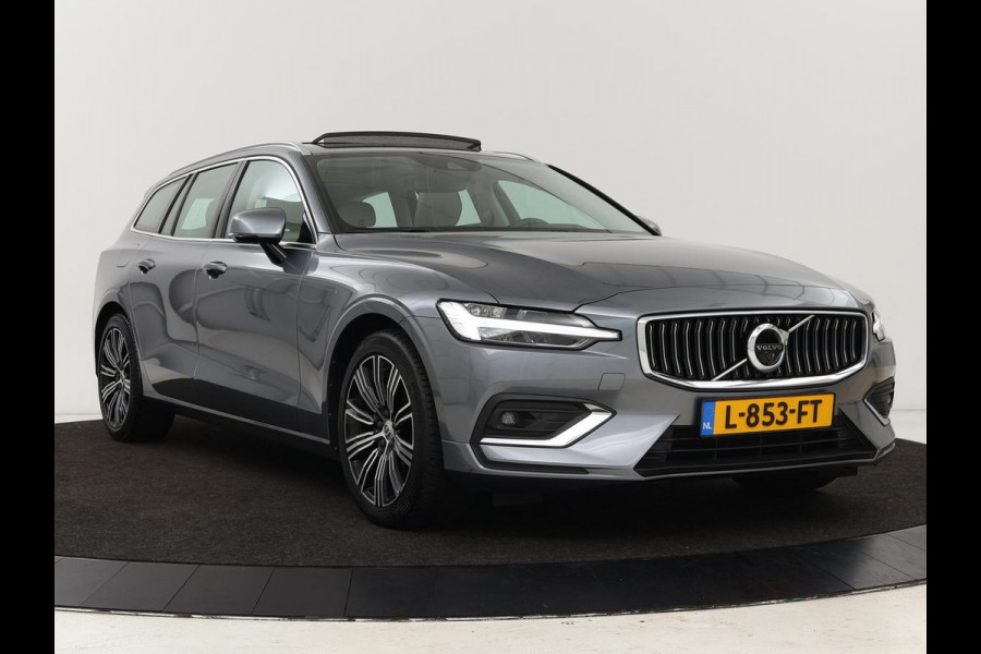Volvo V60 2.0 B4 Inscription | Panoramadak | Trekhaak | Leder | Stoel & stuurverwarming | Head-Up | Adaptive cruise | Harman/Kardon | 360 camera | Carplay | Navigatie | Memory | Full LED | Keyless