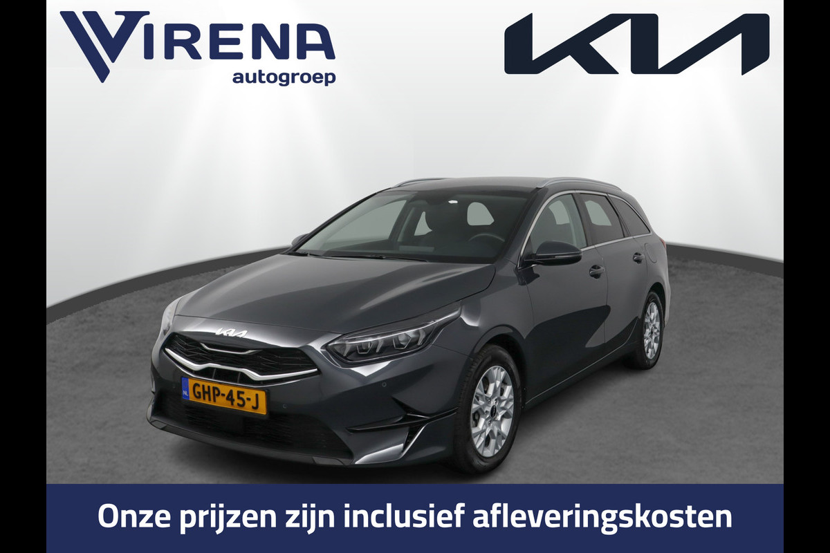 Kia Ceed Sportswagon 1.5 T-GDi DynamicPlusLine Apple Carplay/Android Auto - Cruise Control Adaptief - Dodehoekdetectie - Navigatiesysteem - Stuur/Stoelverwarming - Fabrieksgarantie tot 08-2031 Kia Ceed Sportswagon 1.5 T-GDi DynamicPlusLine Apple Carplay/Android Auto - Cruise Control Adaptief - Dodehoekdetectie - Navigatiesysteem - Stuur/Stoelverwarming - Fabrieksgarantie tot 08-2031