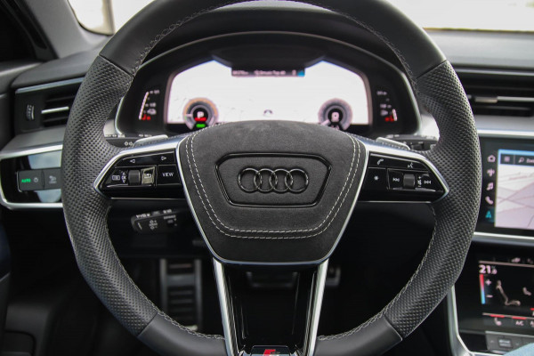 Audi A6 Avant 55 TFSI e Quattro Competition S line Edition 367pk Automaat! Kuipstoelen|Panoramadak|Virtual Cockpit|HD Matrix|Black