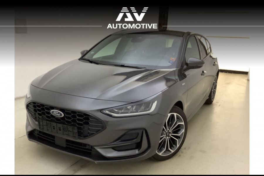 Ford Focus 1.0 EcoBoost 155 PK Hybrid ST Line | Panoramadak | Lederen bekleding | B&O Sound | ACC | Blind Spot | Camera | CarPlay | Elek. verstelbare stoelen | Trekhaak | Stoelverwarming | Stuurwielverwarming | BTW Auto | Fabrieksgarantie tot 07-2028
