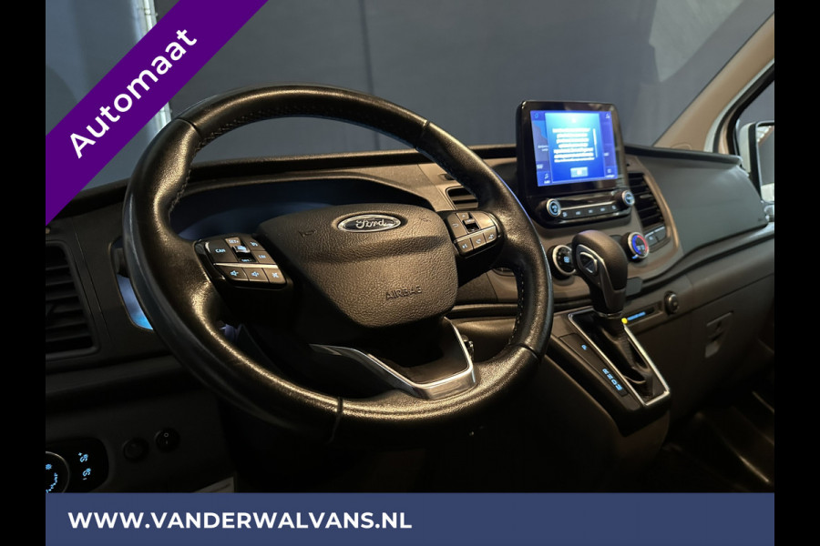 Ford Transit Custom 2.0 TDCI 170pk Automaat L2H1 Inrichting Euro6 Airco | Navigatie | Camera | Android Auto | LED Trekhaak Cruisecontrol, Verwarmde voorruit, Stoelverwarming, Parkeersensoren, Bijrijdersbank