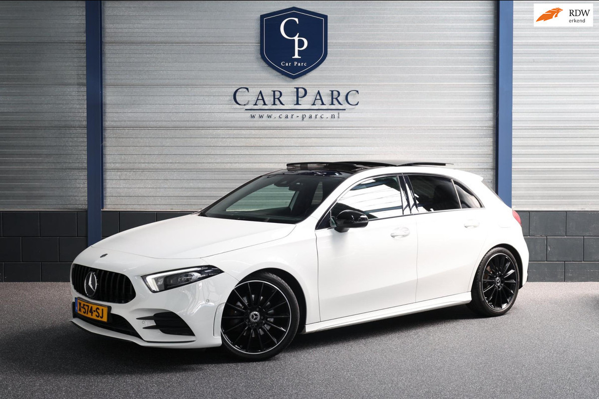 Mercedes-Benz A-Klasse 200 AMG Line LED/SFEER/PANORAMADAK/HALF LEER+S.VERWARMING+MEMORY/CAM/LINE/ACC/ECC/12 MDN GARANTIE! Mercedes-Benz A-Klasse 200 AMG Line LED/SFEER/PANORAMADAK/HALF LEER+S.VERWARMING+MEMORY/CAM/LINE/ACC/ECC/12 MDN GARANTIE!