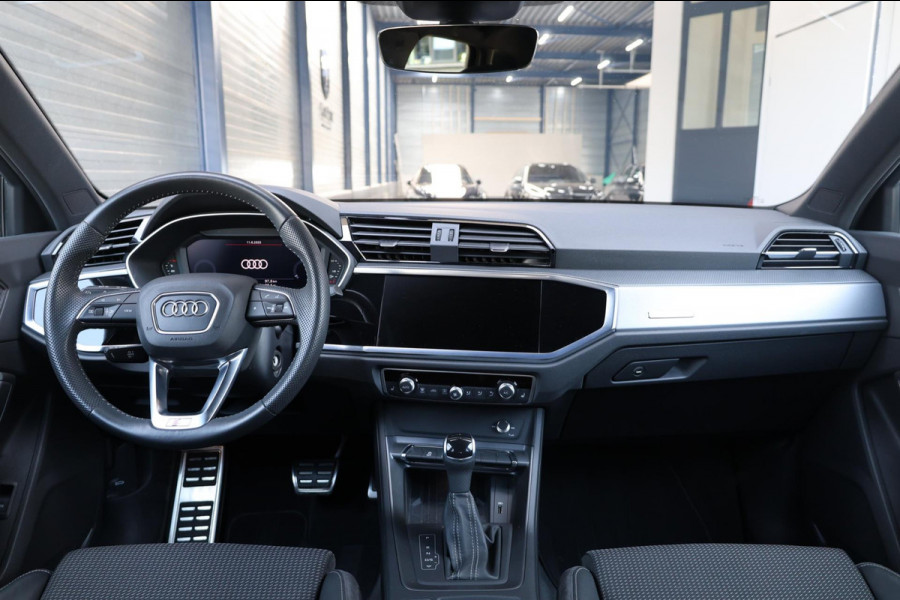 Audi Q3 40 TFSI quattro 3x S-line LED/VIRTUAL/PANO/HALF LEDER+S.VERWARMING/20"LMV/LINE/ACC/12 MND GARANTIE!