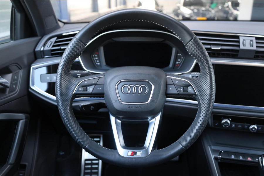 Audi Q3 40 TFSI quattro 3x S-line LED/VIRTUAL/PANO/HALF LEDER+S.VERWARMING/20"LMV/LINE/ACC/12 MND GARANTIE!